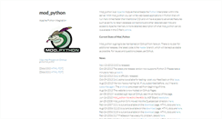 Desktop Screenshot of modpython.org