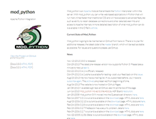 Tablet Screenshot of modpython.org
